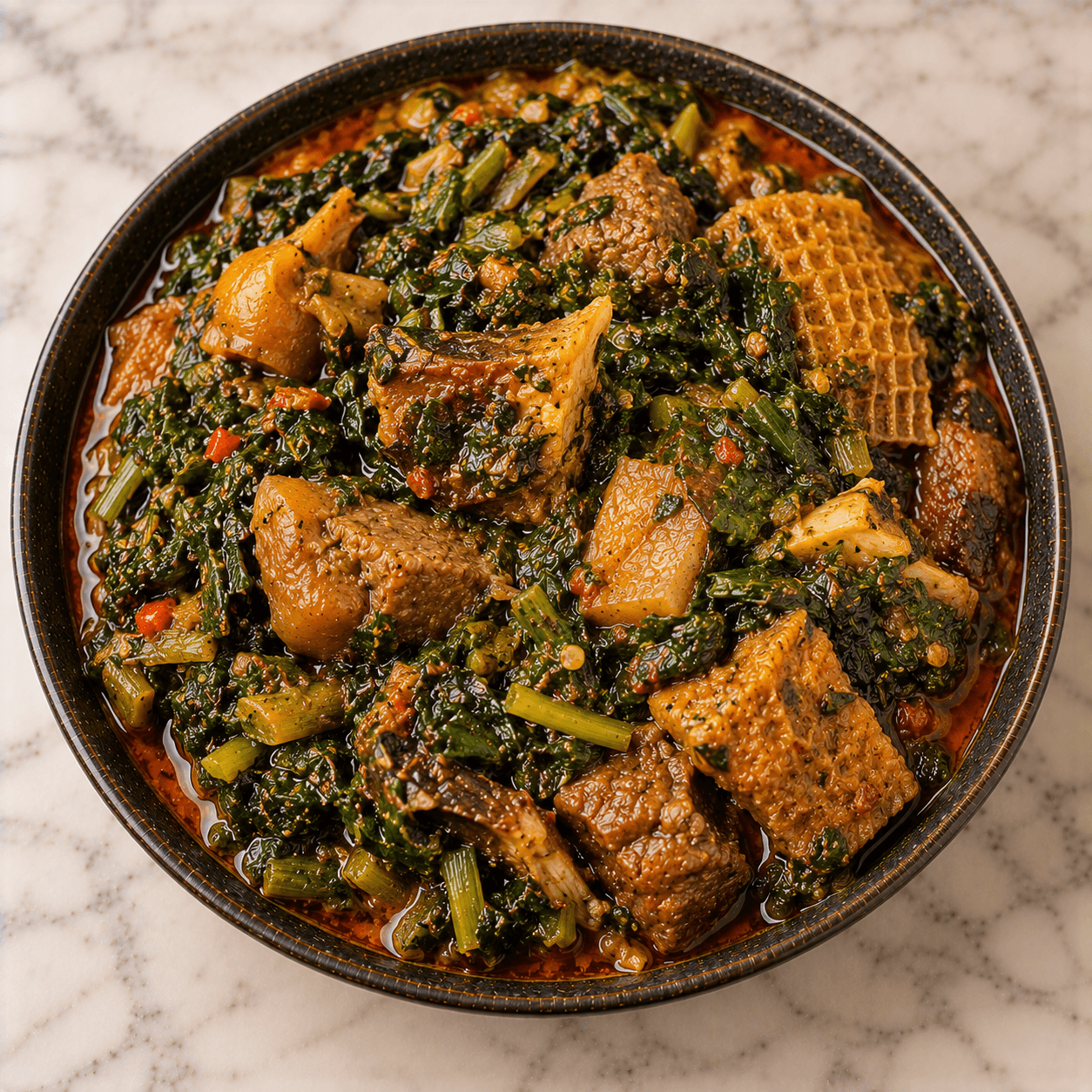 Afang Soup illustration