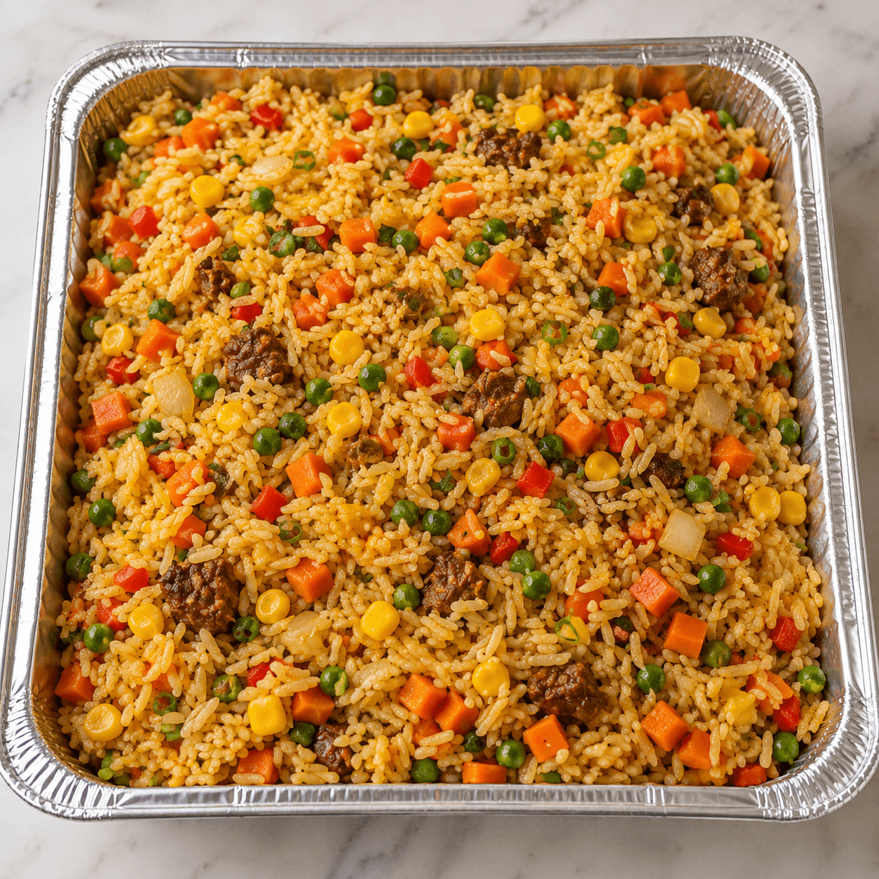 Chopped Beef Fried Rice illustration