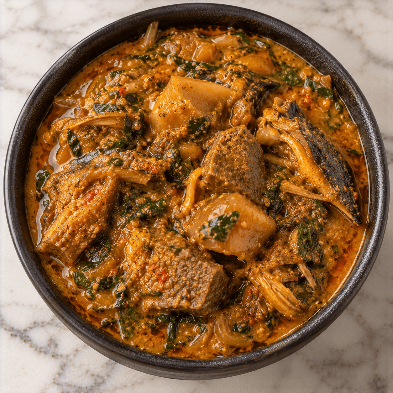 Ogbono Soup illustration