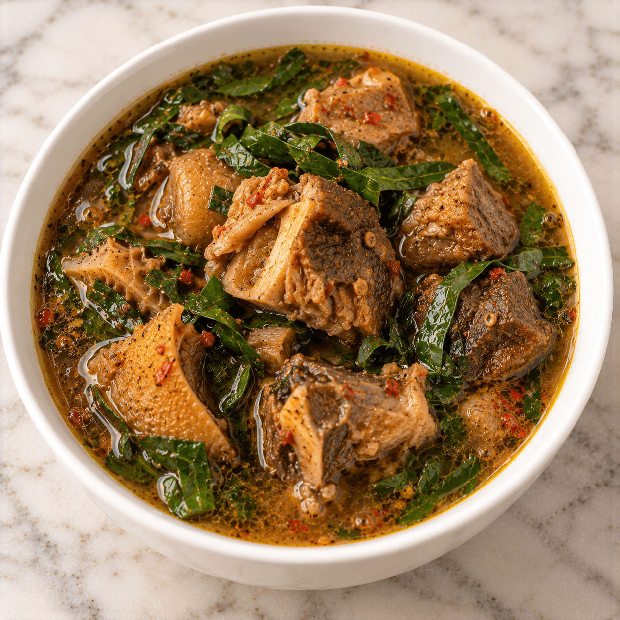 Peppersoup with oziza illustration