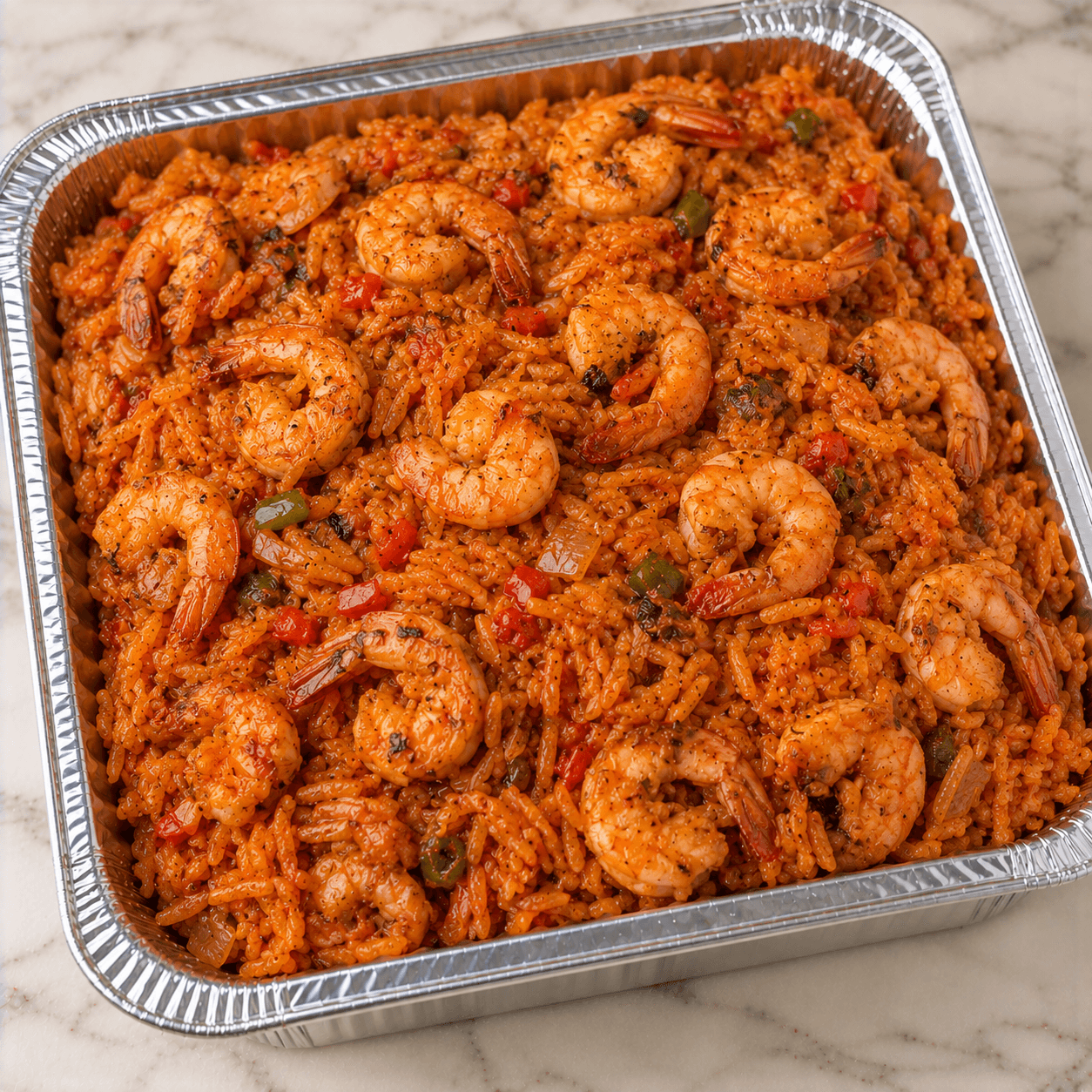 Shrimp Jollof Rice illustration