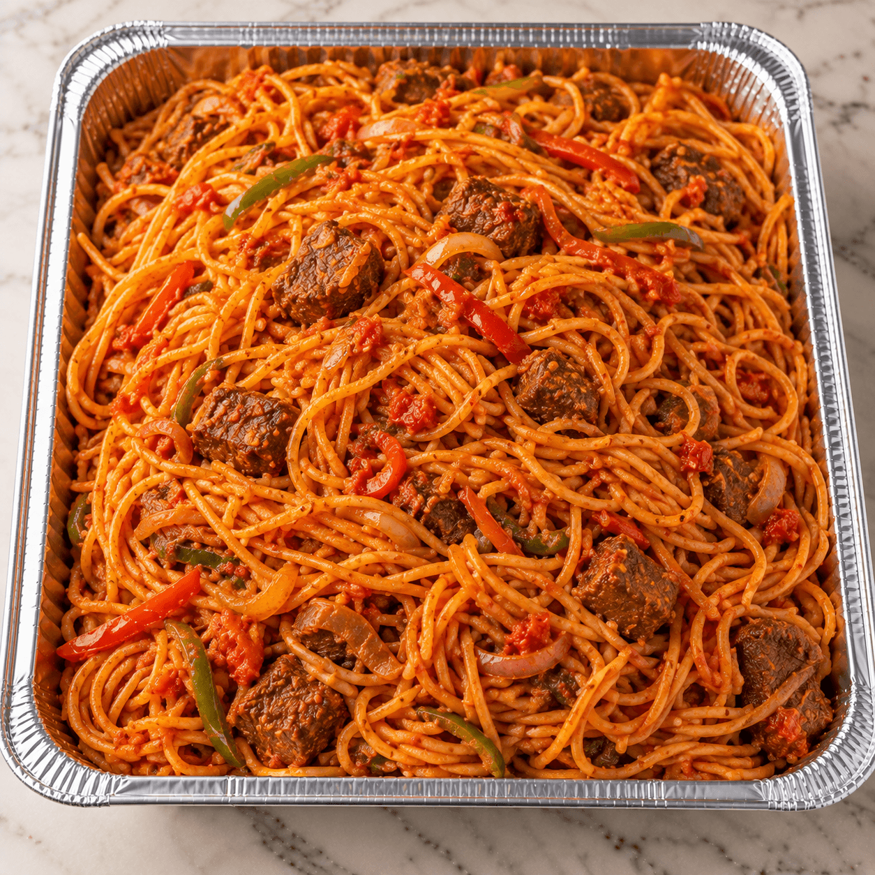 Jollof Spaghetti illustration