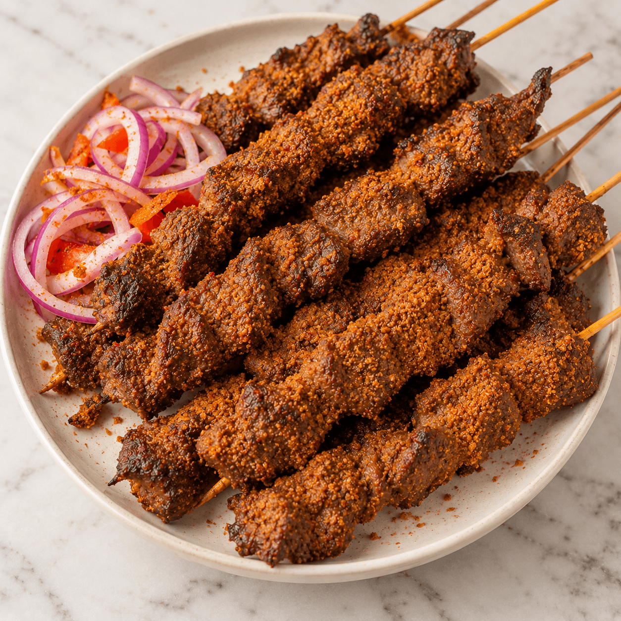 Beef Suya illustration
